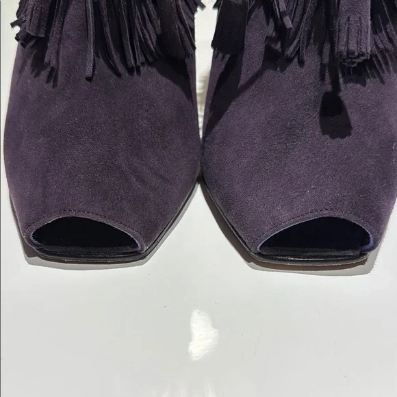 Manolo Blahnik open toe stiletto with fringe Size 6 EUC - Picture 7 of 8